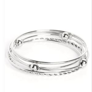 Paparazzi "Lost and Found" Silver Bangles